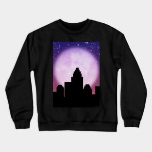 Supermoon in the City Crewneck Sweatshirt